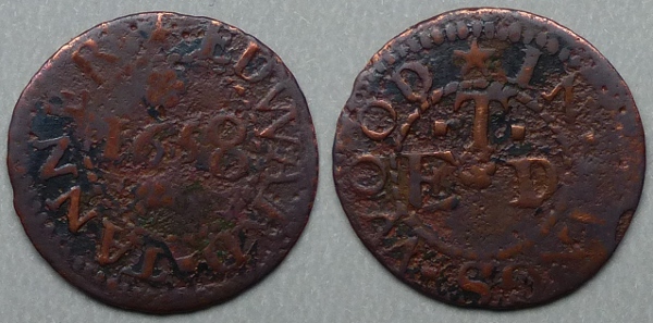 Kingswood, Edward Tanner 1658 farthing N5485